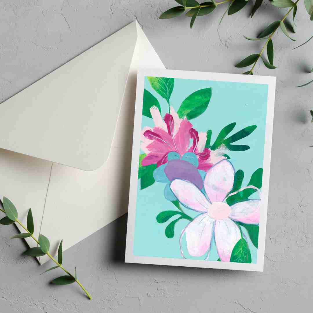 Greeting Card Set: Always Flowers - Ros Gervay