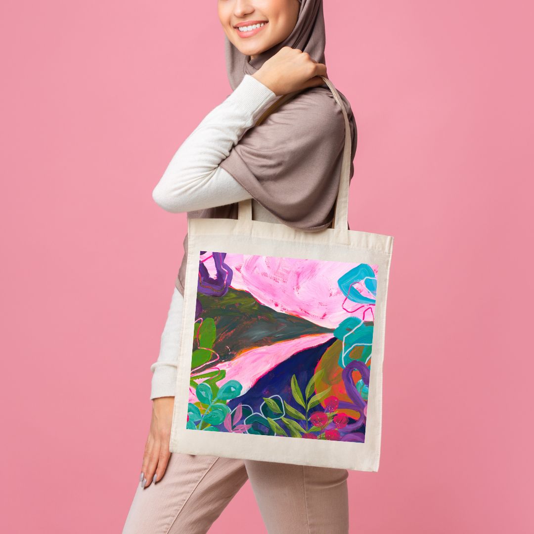 Art Tote Bag: By the Edge of the Magic River