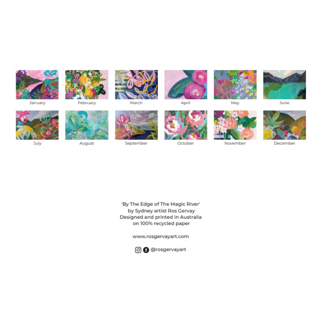 2023 Wall Calendar featuring "By The Edge of the Magic River"