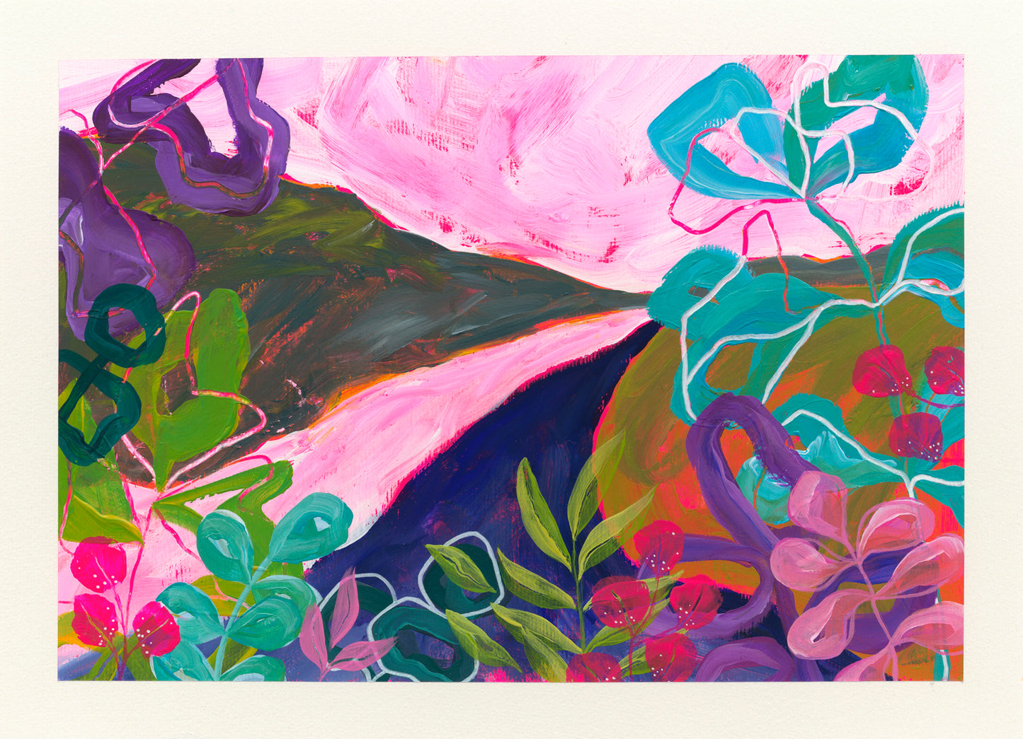 Art Tote Bag - By the Edge of the Magic River - Ros Gervay