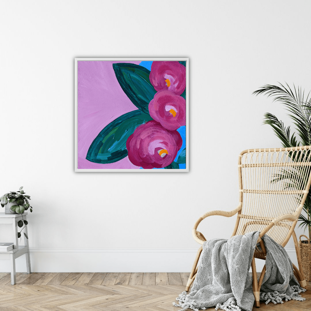 Ros Gervay Creative Giclee Print "Pink Blooms" Fine Art Print