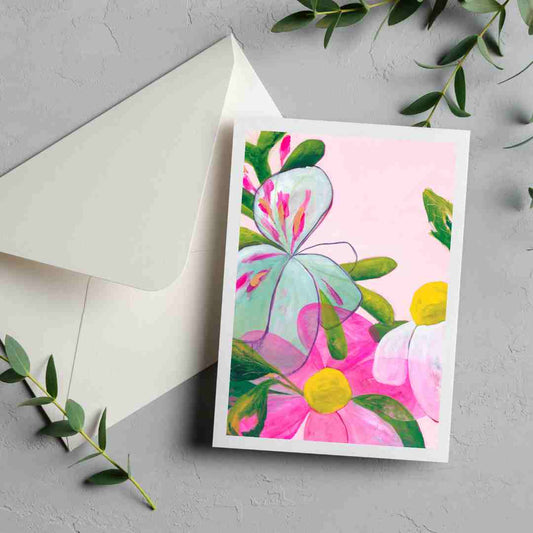 Greeting Card Set: Pink Confetti