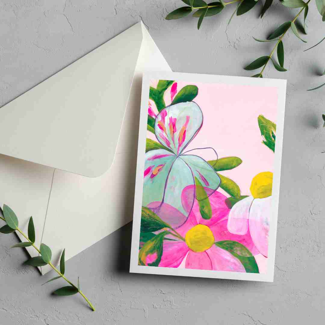 Greeting Card Set: Pink Confetti - Ros Gervay