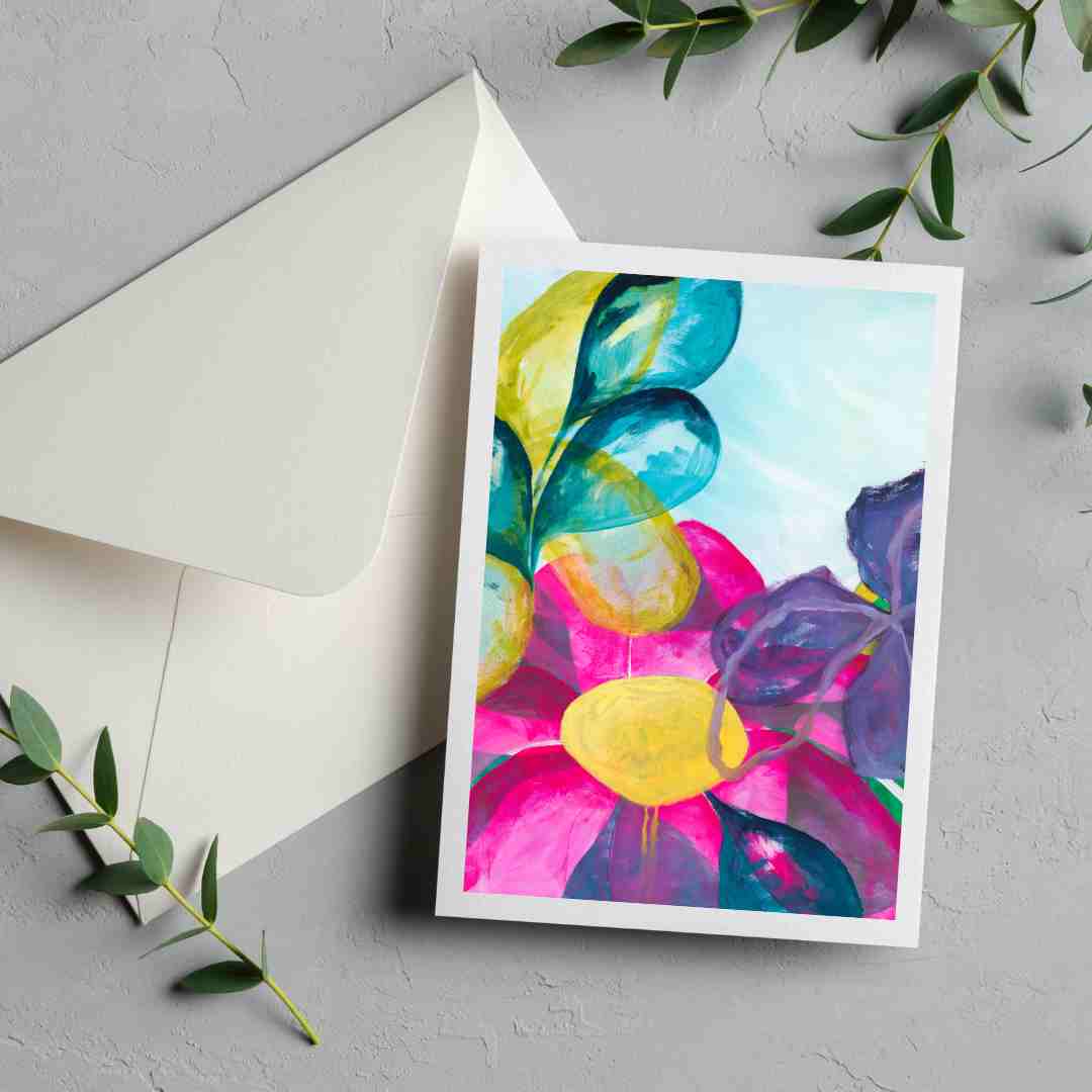Greeting Card Set: A Floral Fiesta