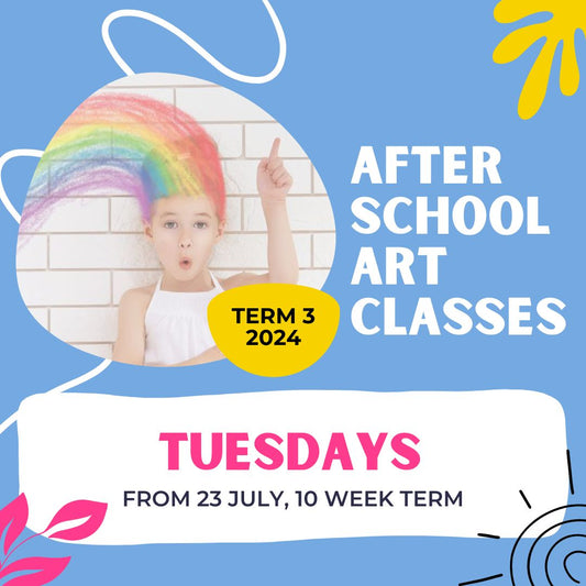After School Kids Art Classes - Term 3, 2024, Tuesdays