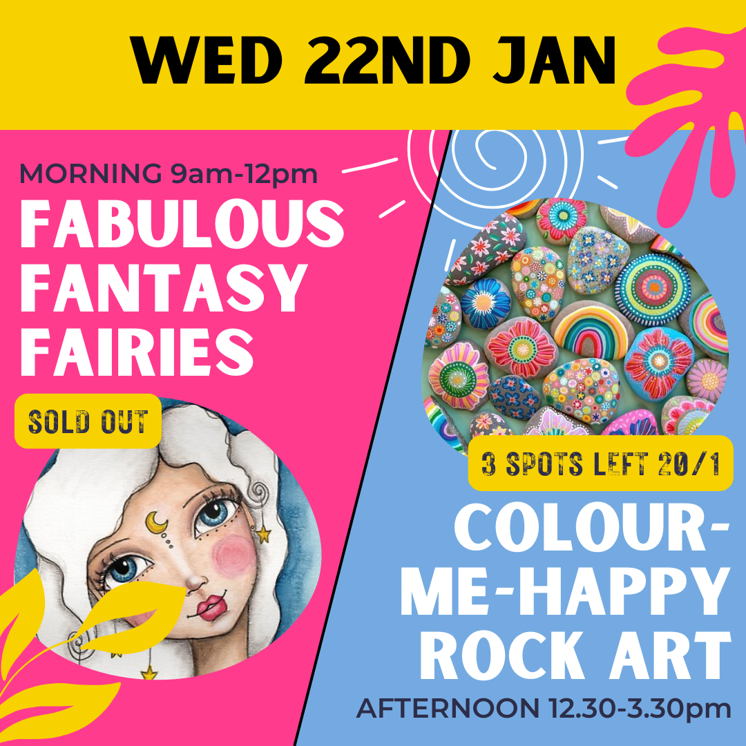 Kids School Holiday Art Classes - Wed 22nd Jan 2025