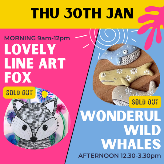 Kids School Holiday Art Classes - Thu 30th Jan 2025