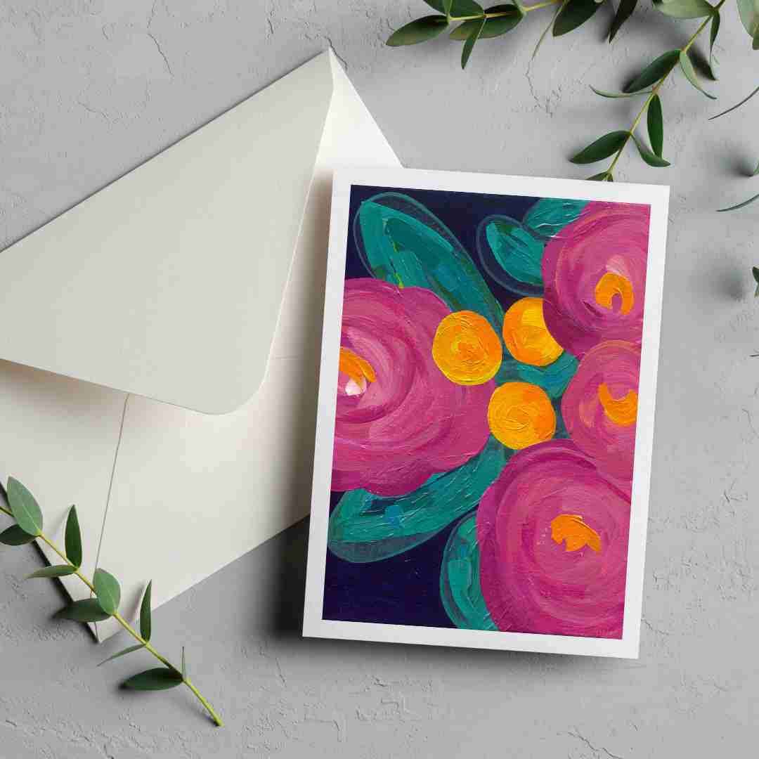 Greeting Card Set: Flora Chroma