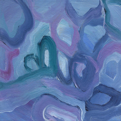 Ros Gervay Creative Giclee Print 19cmW x 19cmH / Unframed with 25mm white border "Across the Channel" Mini Print