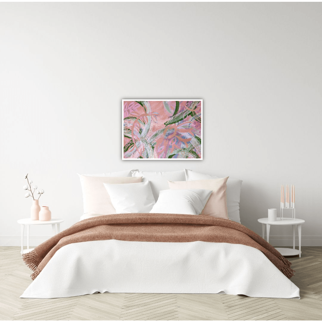 Ros Gervay Creative Giclee Print "Flamingo Fields" Fine Art Print